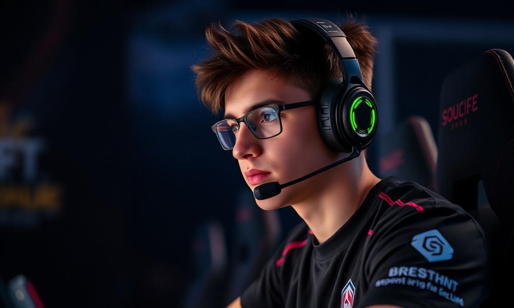Team Vitality jersey close-up under stage lights