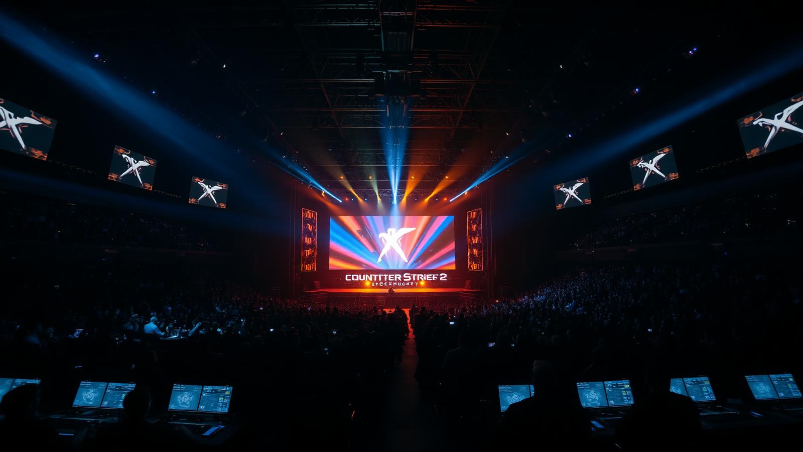 Counter-Strike 2 Major Stockholm 2026 arena packed with fans under stage lights
